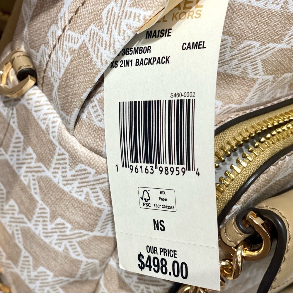 Michael Kors Maisie Extra-Small Logo 2-in-1 Backpack - Picture 9 of 9
